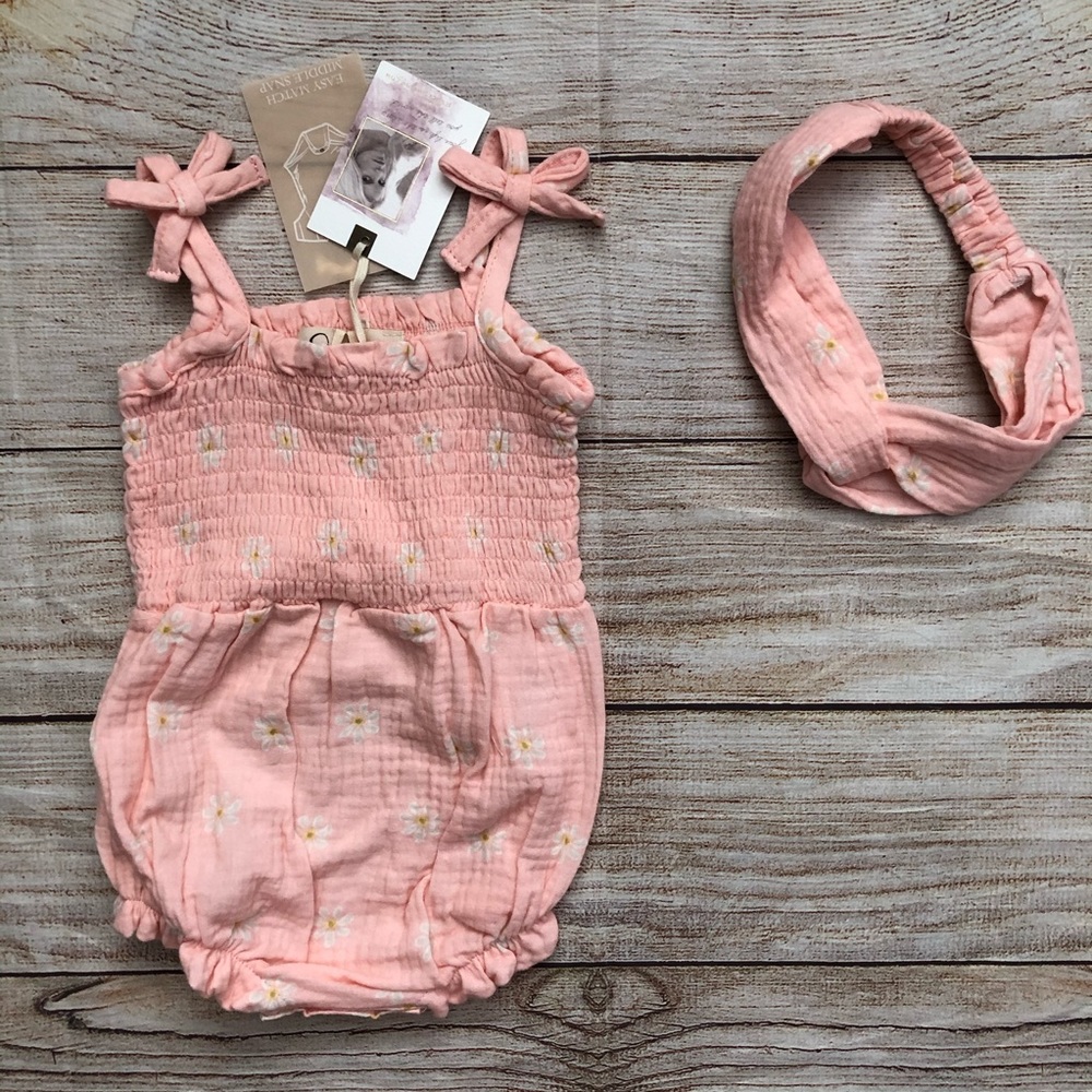 Jessica Simpson Romper and headband set - NEW